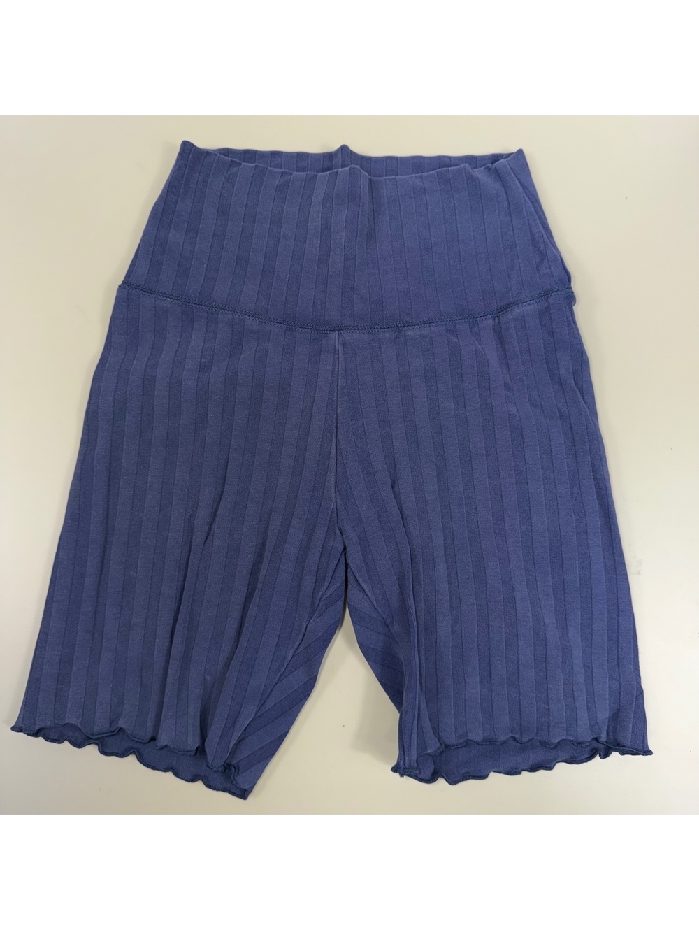 Offline by Aerie Blue Ribbed Biker Shorts S